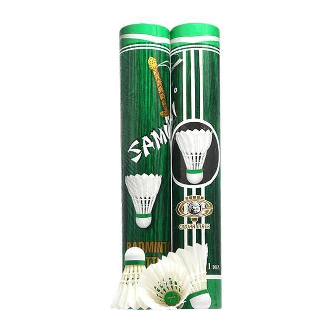 TERMURAH - KOK BULUTANGKIS SAMURAI HIJAU isi 12 BUAH ORIGINAL