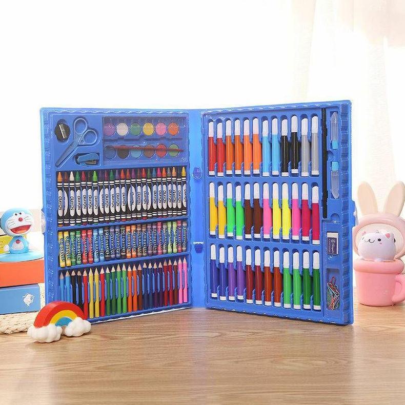 BESTPROMO CRAYON SET PENSIL WARNA LENGKAP PENSIL WARNA SPEEDO SPIDOL WARNA 150 PCS 86 PCS 42 PCS