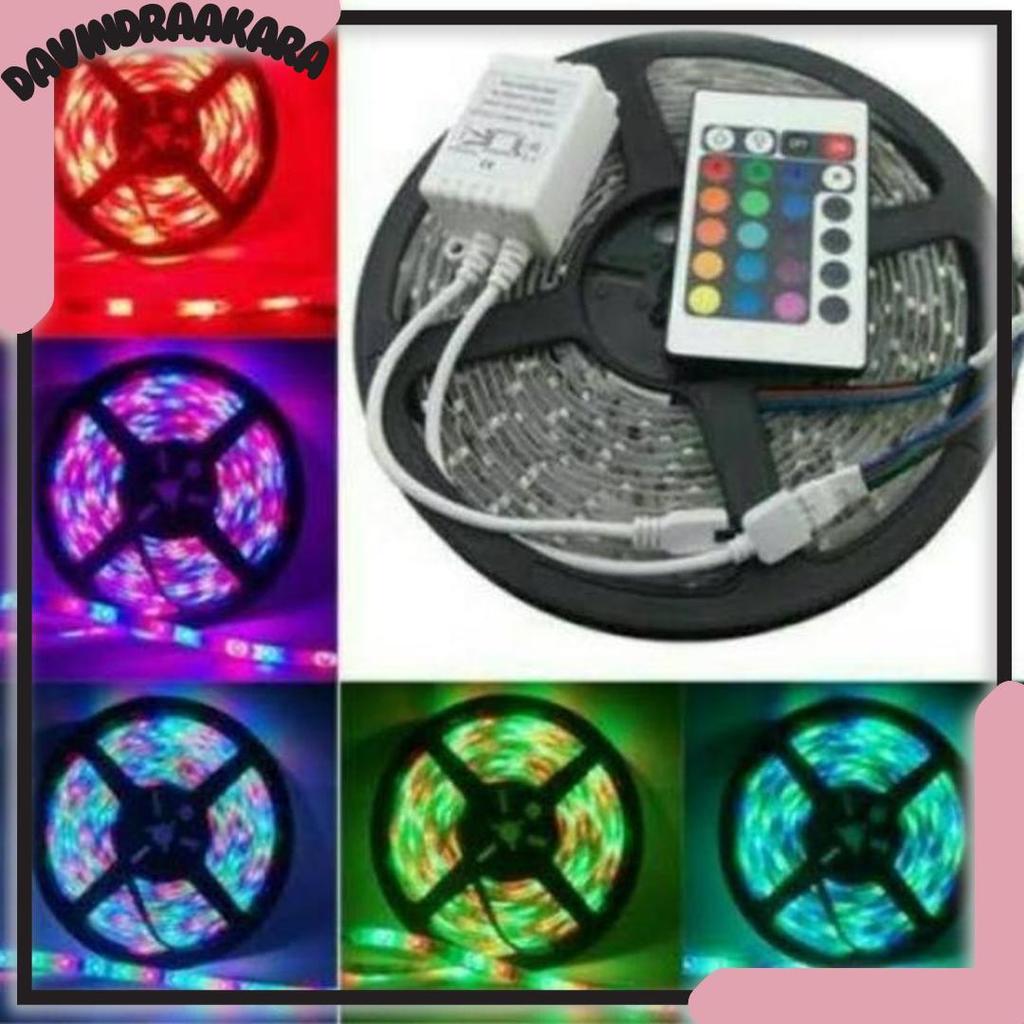 [Waterproof] Lampu led strip rgb 16 warna lampu kamar neon tiktok Gratis ongkir