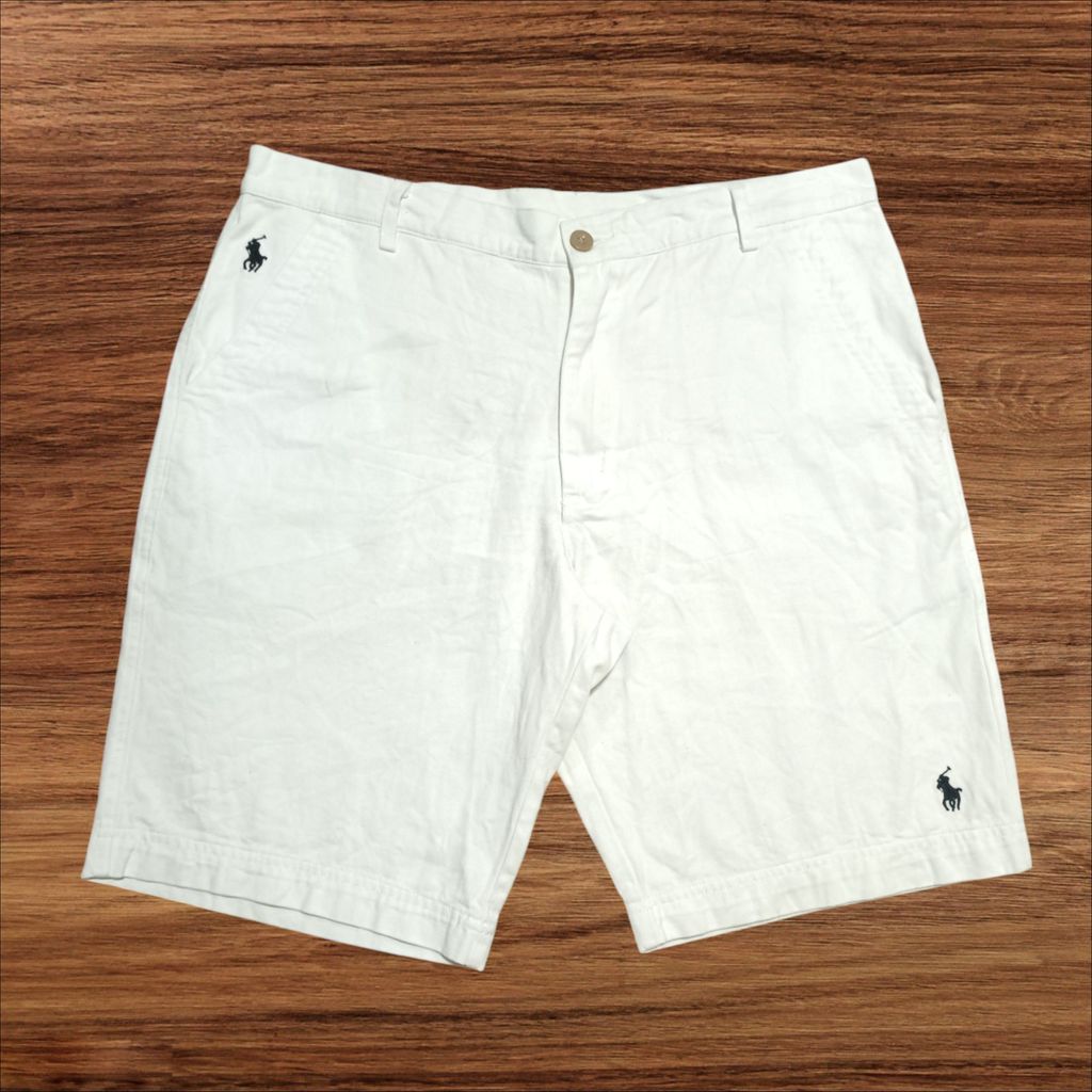 CHINO SHORT PANTS BY POLO RALPH LAUREN WHITE SECOND ORIGINAL