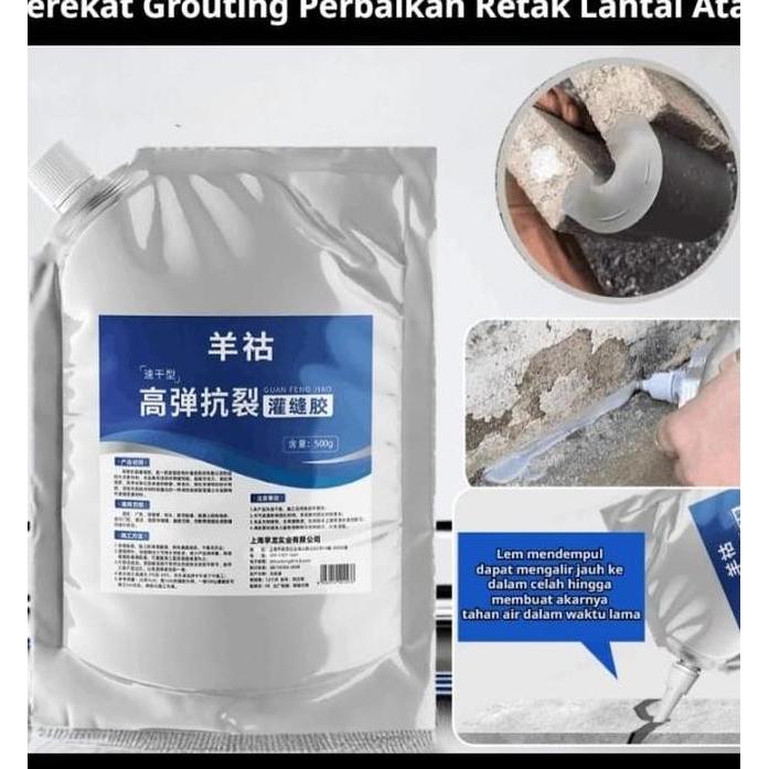 Lem Beton Elastis Tinggi Multifungsi 200Ml Lem Retak Beton Penutup Retak Beton Lem Anti Bocor Rumah