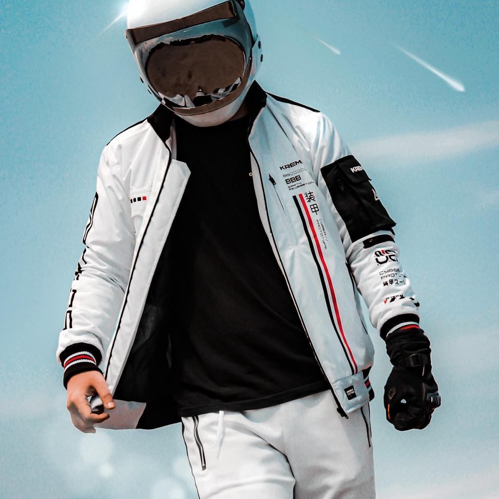 Kremlin Bomber Jacket Space Putih - Nova