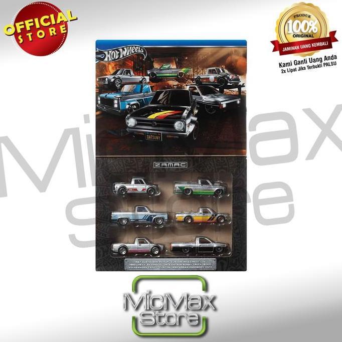Hot Wheels Hotwheels Zamac Truck 6 Pack Box Set Hrx57 Diskon