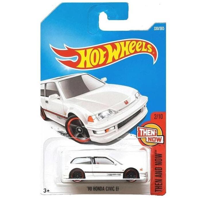 Hot Wheels 1990 Honda Civic Ef White 2017 Ready