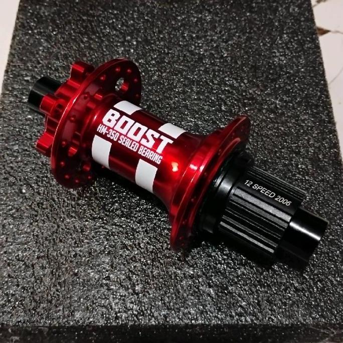 Promo Hub Belakang Freehub Microspline TA 12x148 Boost 148mm untuk 12 Speed Shimano 32 Hole Disc Dis