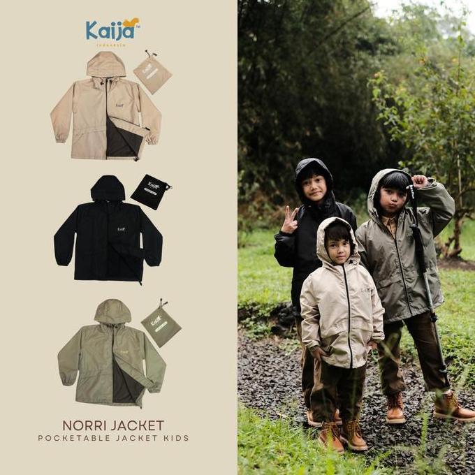 NORRI POCKETABLE JACKET KIDS / Jaket Pocketable Outdoor Anak by Kaija Indonesia