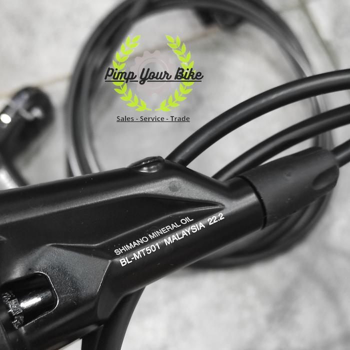 Brakeset Shimano Mt-520 4 Piston Deore Slx Xt Xtr Brake Mt-501 Original Dan Terpercaya