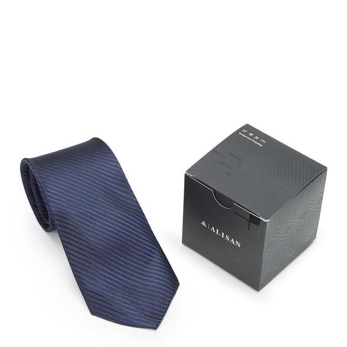 Alisan Dasi Salur Biasa Biru Dongker ALDS002