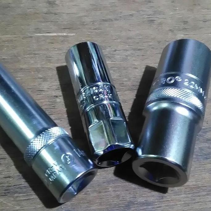 Kunci sok panjang 14 - 16 - 22 mm - Paket mata sok 3 pc long HEMAT