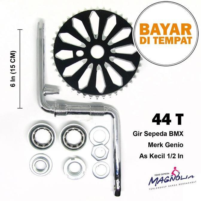 Crank Set Gir Sepeda BMX Ukuran 20 - 44T