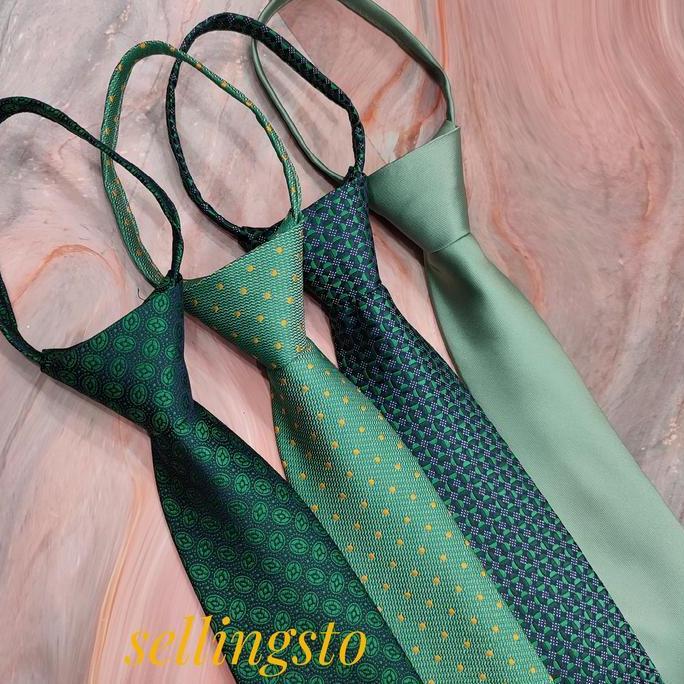 dasi hijau instan dasi hijau sage dasi hijau wardah dasi pria zipper