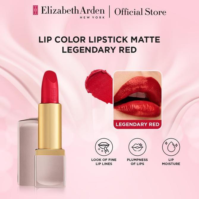 Best- Elizabeth Arden Lip Color Lipstick Matte - LEGENDARY RED
