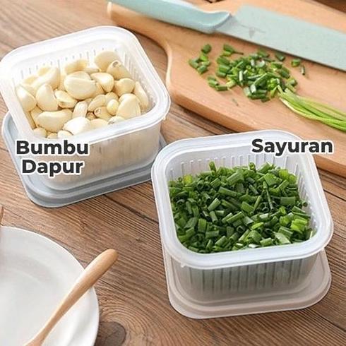 Best- KOTAK FRESH SARINGAN SAYURAN | BOX TEMPAT TIRISAN BAWANG/BUAH/SAYUR