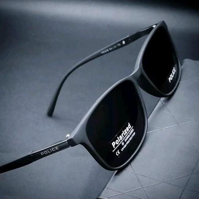 New- Kacamata Polarized Lensa Anti Radiasi Frame Police / Kaca Mata Hitam Pria Dan Wanita Sunglasses