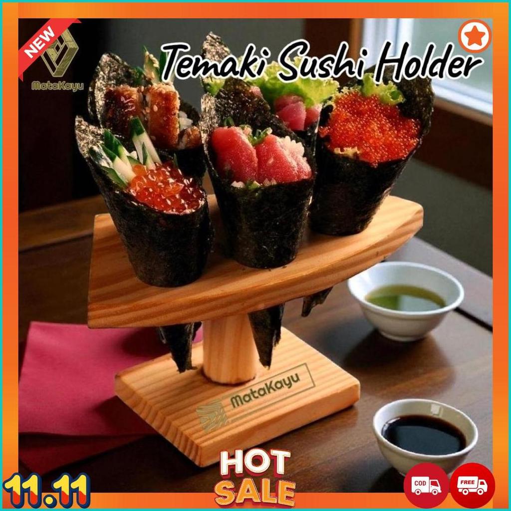 Th-01 Temaki Sushi Holder Tempat Sushi Roll Rak Sushi Cone Es Krim Cone [M1]