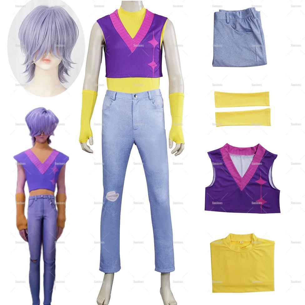 Kids Boys Mystery Cosplay Costume Wig Kpop Demon Hunters Saja Boys Men Halloween Adult Child Mystery