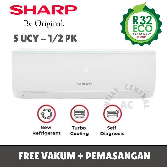 Terlaris Ac Sharp 1/2 Pk Ah-A5Ucy China + Pemasangan