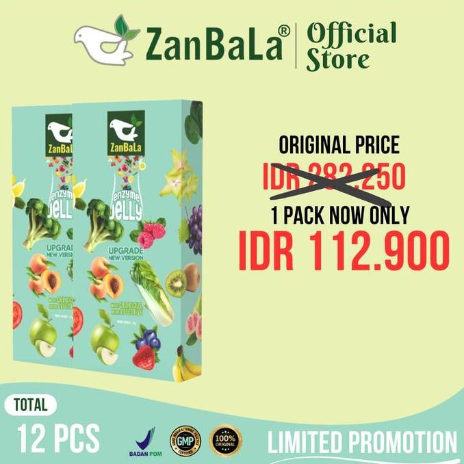 PROMO 12.12 NEW VERSIONZanBaLa fruit and vegetable High Enzyme Jelly untuk Membantu Melancarkan BAB