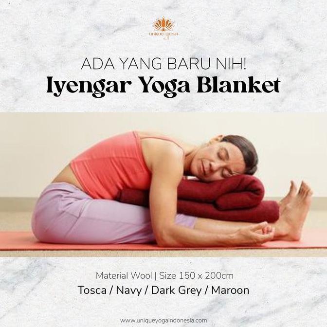 ORIGINAL Iyengar Yoga Blanket / Blanket Yoga Wool / Selimut OlahYoga READY STOCK