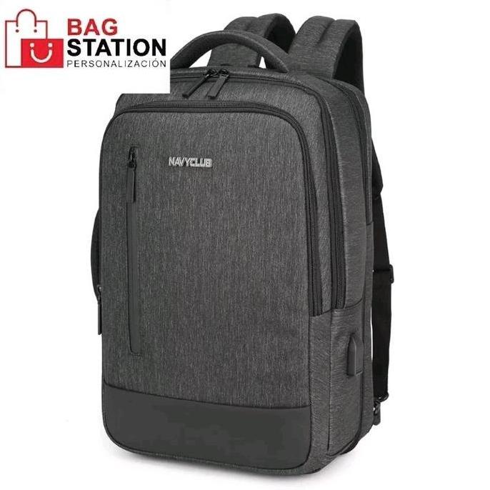 BACKPACK NAVY CLUB USB ORIGINAL TAS RANSEL LAPTOP NAVY CLUB EXPANDABLE ORIGINAL TAS PUNGGUNG Hitam T