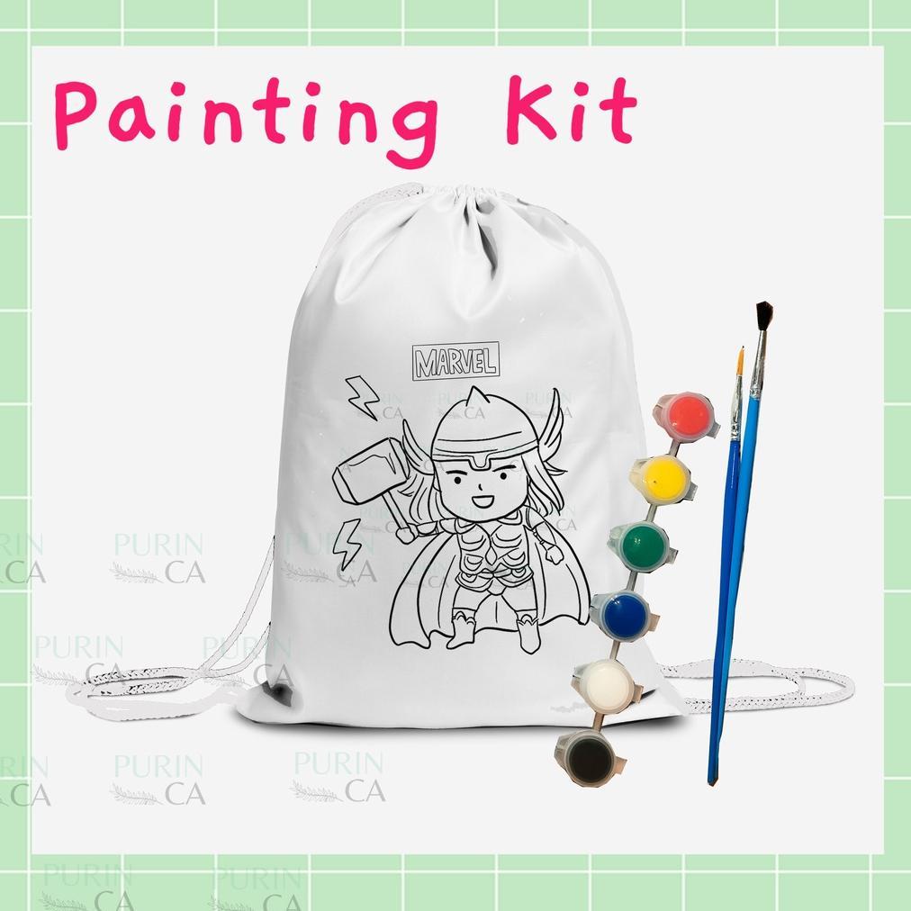 Good- Painting Kit Coloring Kids Bag Motif Disney Dan Marvel