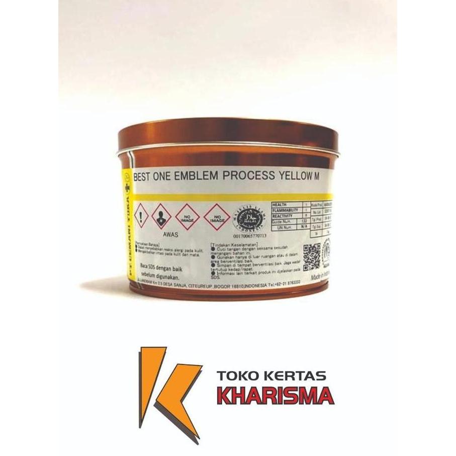 Tinta Cetak , Cemani Toka , Best One Emblem Process Yellow M Promo