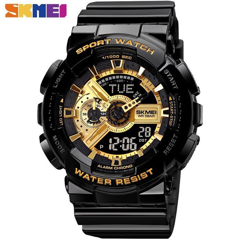 Wl Skmei 1834 | 1835 Jam Tangan Pria Wanita Digital Analog World Time Anti Air Watchkite Wkos