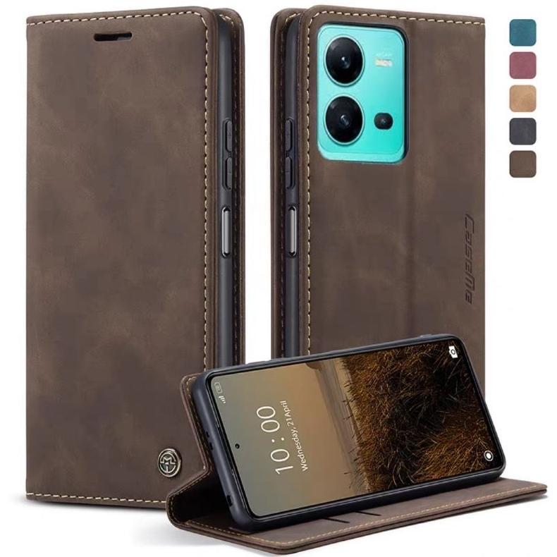 Nice- Vivo V25 / Vivo V25E Caseme Flip Wallet Leather Case Cover Sarung Dompet Lipat Kulit Pu