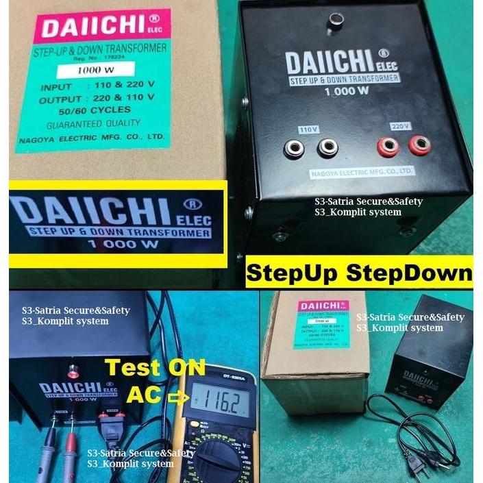 Promo StepUp StepDown Transformer 1000 W Watt 220V 110V Step Up Down 1000W Diskon