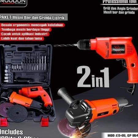 Troodon Mesin Bor Gerinda Set Satu Paket Mesin Bor Gerinda Mesin Bor Gerinda Mini Paket Mesin Gerind