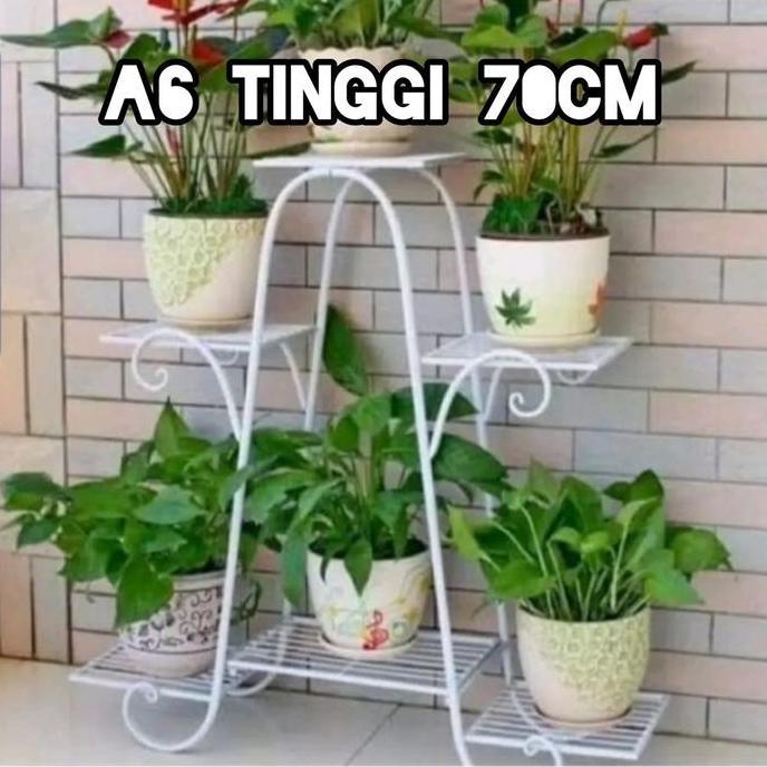 Grdn- Standing Pot Murah Tinggi 120Cm Rak Bunga Besi Murah Rak Tanaman Hidup Rak Susun Rak Tingkat R