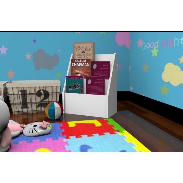 Rak buku anak kayu 3 tingkat |Rak buku anak montessori | Rak display kecil Minimalis|Bookshelf