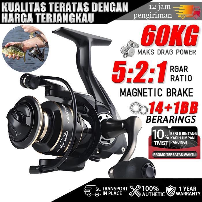 Shimano Reel Pancing 60Kg Fishing Reel Alat Pancing Spinning Reel Murah Kuat Metal Pancing Rod Reel 