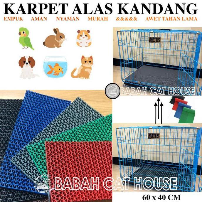 Enimx- Karpet Alas Kandang Kucing Kasur Anjing Tatakan Kelinci Underpad Hewan Empuk Karet Pasir Mura