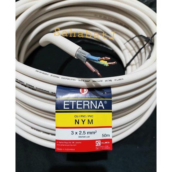 lstrk- Kabel eterna 3x2.5 / eterna nym 3x2.5 / eterna kawat tembaga 3x2,5