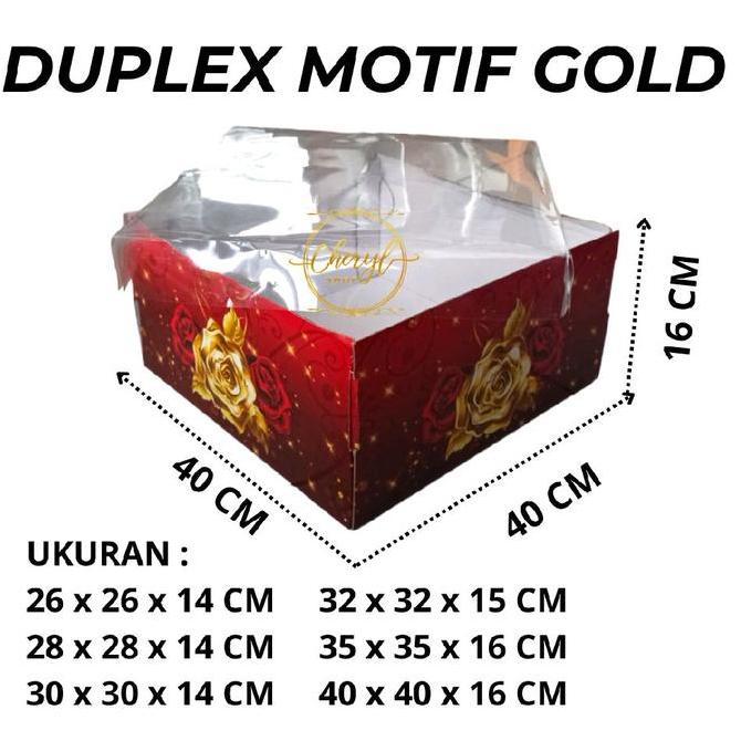 Good- (2 PCS) DOS / DUS KUE DUPLEX KEMBANG TUTUP MIKA TINGGI 14 CM & 15 CM & 16 CM