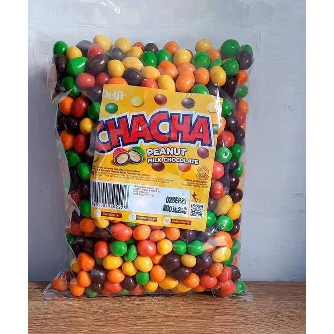 Delfi ChaCha 1 Kg Coklat Kiloan - Rasa Susu Milk Peanut Chocolate