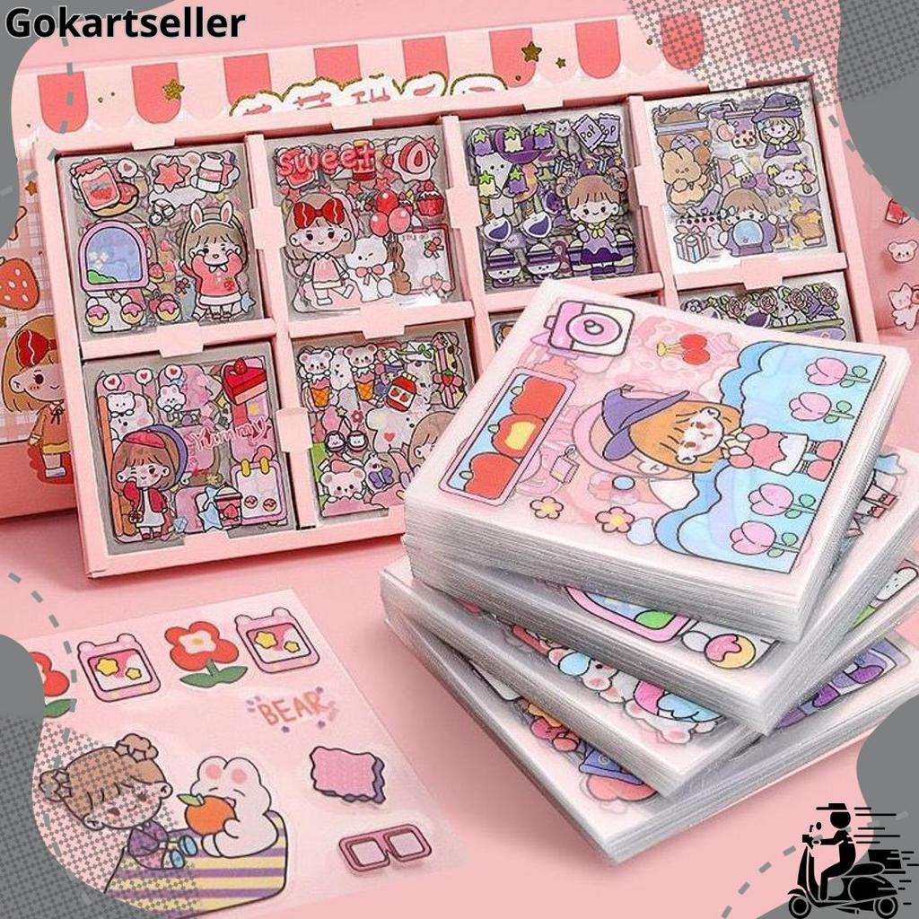200 lembar Sticker Box PVC Jumbo Size Stiker PREMIUM