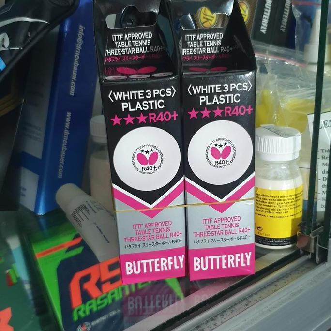NEW Bola pingpong BUTTERFLY R40+ ORIGINAL 100%