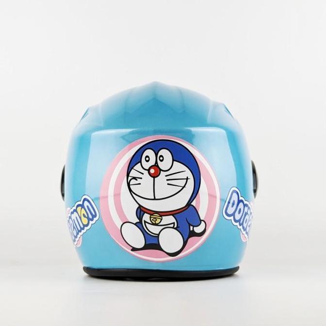 Good- Helm Motor Anak Kecil Kids Helmet Usia 3 4 5 6 Tahun SNI Doraemon Biru