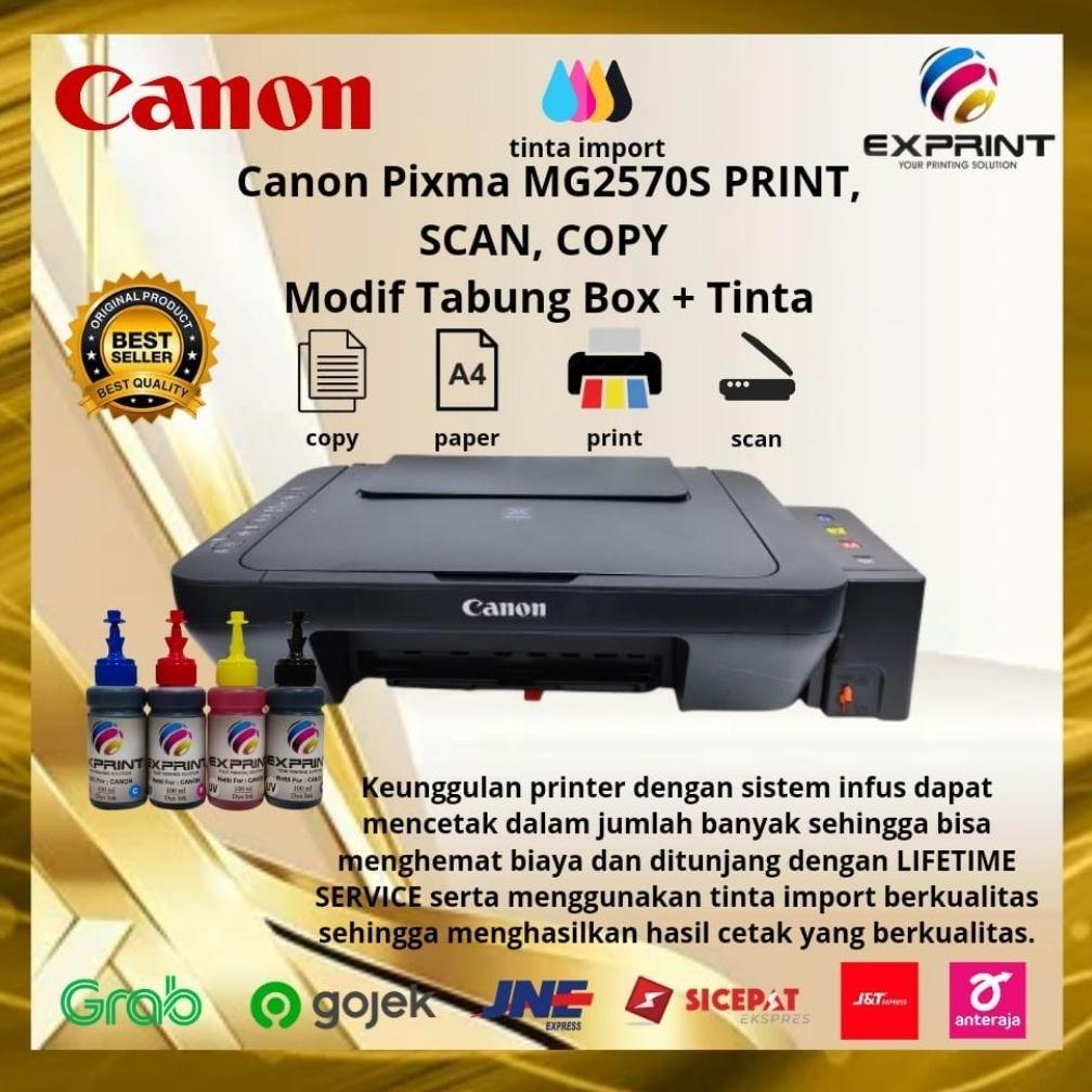 Printer Canon Pixma MG2570s All In One+infus Tabung Box