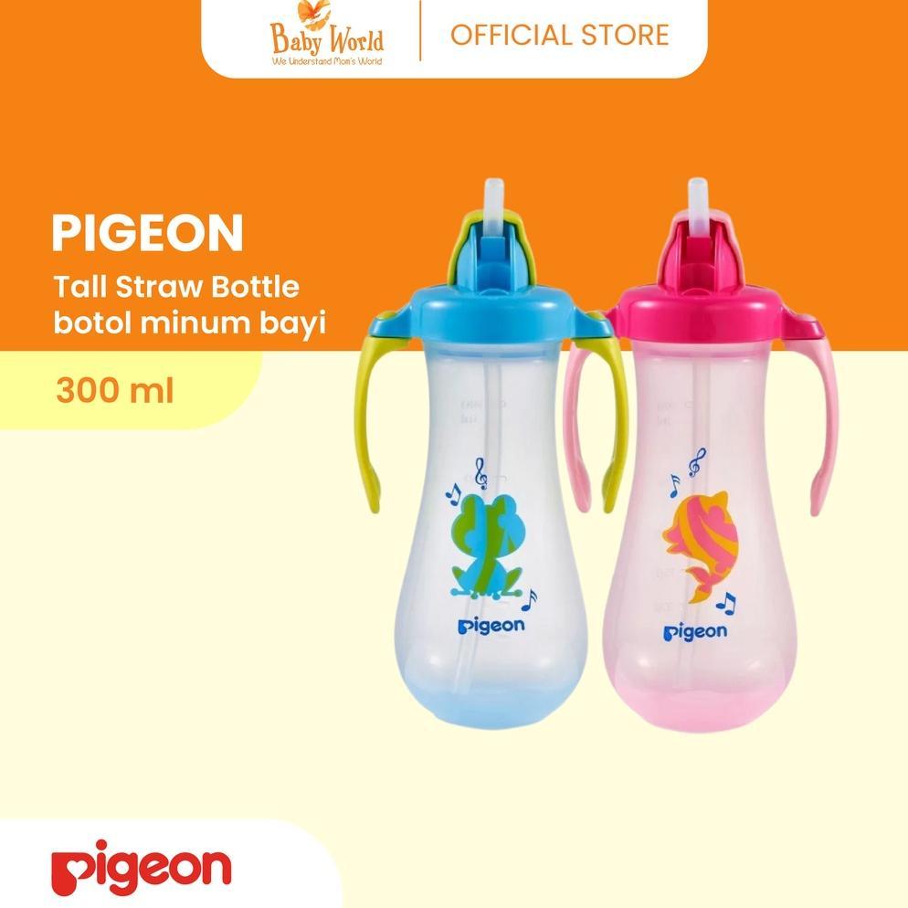 PIGEON Tall Straw Bottle 300ml / botol minum bayi / botol tinggi / botol PIGEON