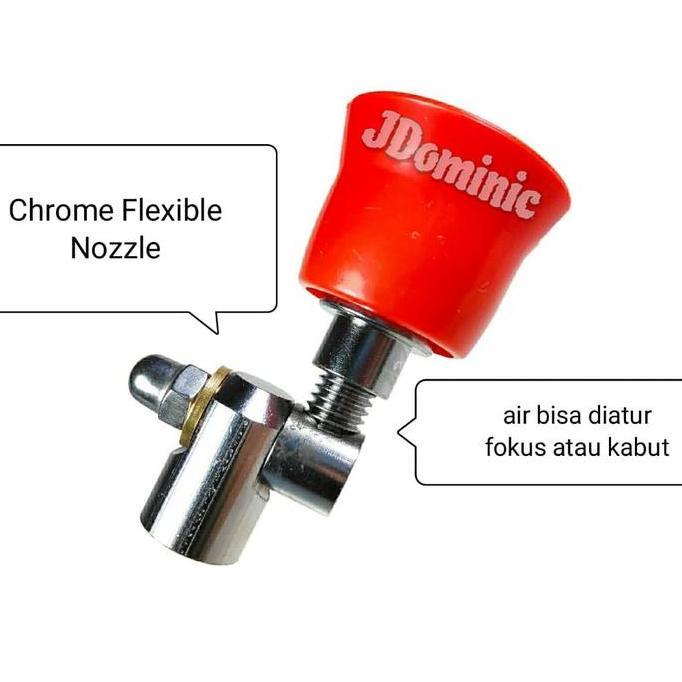 chrome flexible nozzle TU26 - nosel semprotan sprayer hama sawah kebun