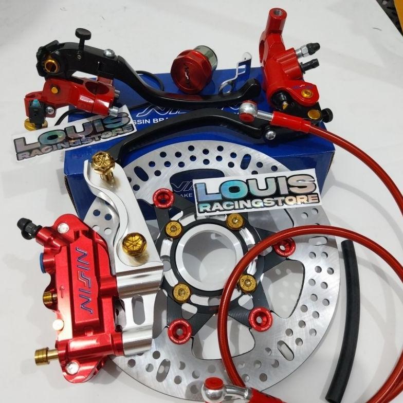 paket kaliper master rem rx king piringan 220mm kaliper monoblok kaliper rx king