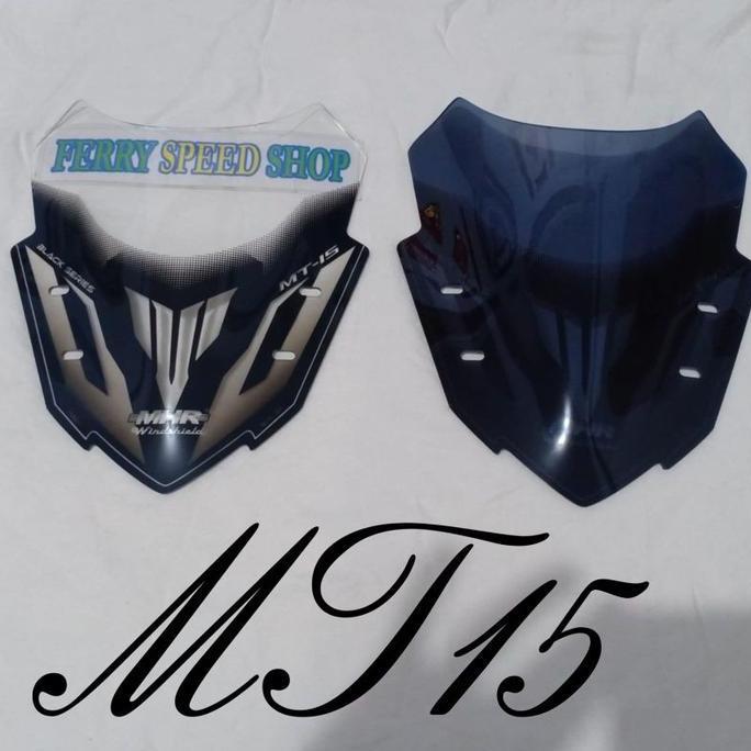 Windshield Winsil Mhr Mt15 Mt 15 / Kaca Depan Visor Mt15 Mhr Racing Black Series Promo