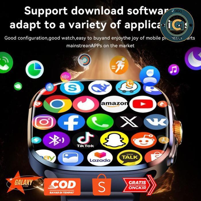 CODOMART GALAXY-M99 SMARTWACH ANDROID JAM TANGAN SIMCARD 5G AMOLED DISPLAY 2,4 INCHI SIMCARD 8/128GB