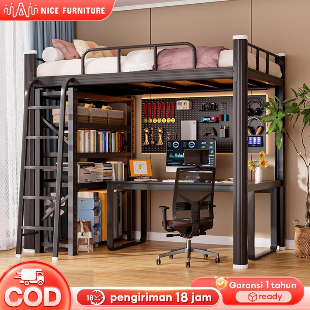 Ranjang Susun Ranjang Tingkat Ranjang Besi ,Ranjang Susun Besi 2 Tingkat , Susun Bawah Sebagai Lemar