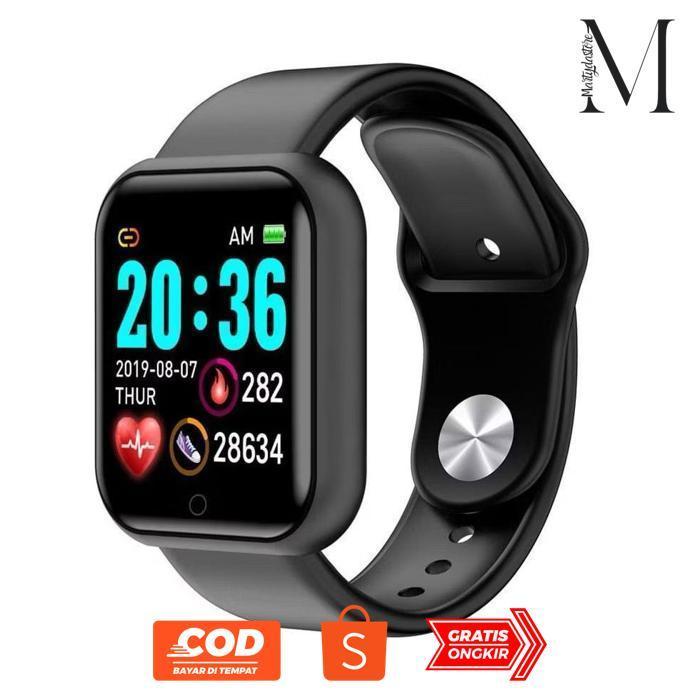 MARTYDASTORE SC-COD SMARTWATCH Y68 -D20 JAM TANGAN WANITA/PRIA/COUPLE TERMURAH JPF-1015