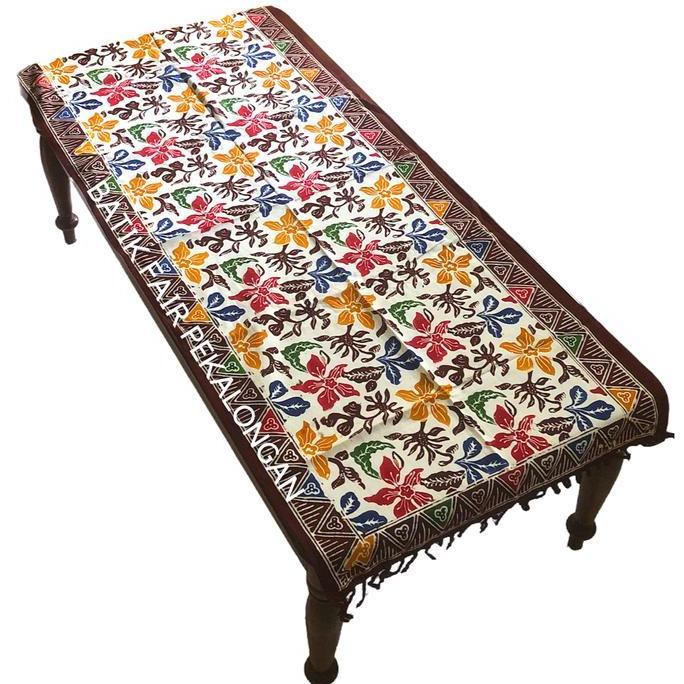 Dkrs- Taplak Meja Tamu Batik Persegi Panjang 50X120Cm Batik Coletan