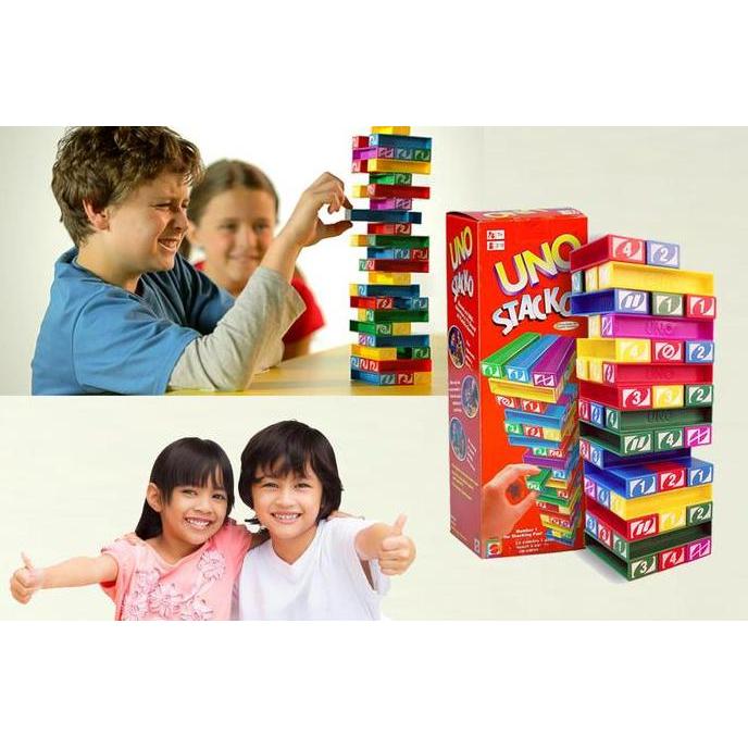 UNO STACKO / BALOK SUSUN DARI PLASTIK KODE 809